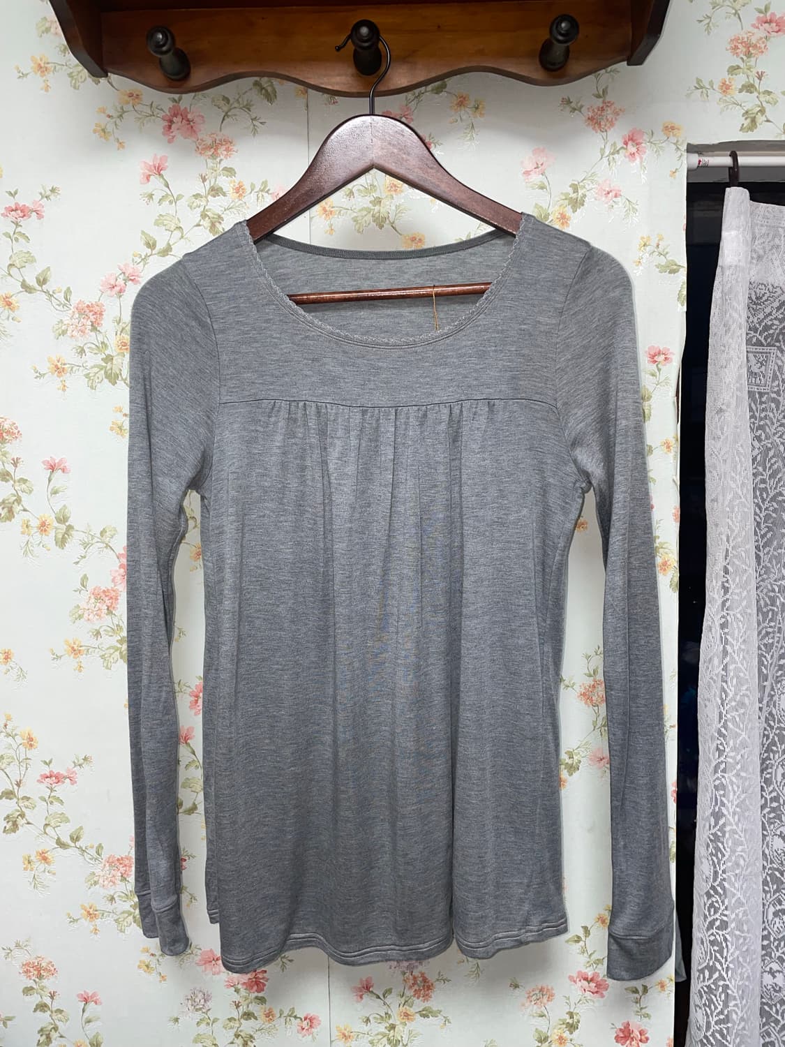 그레이 셔링 롱슬리브 상품이미지1