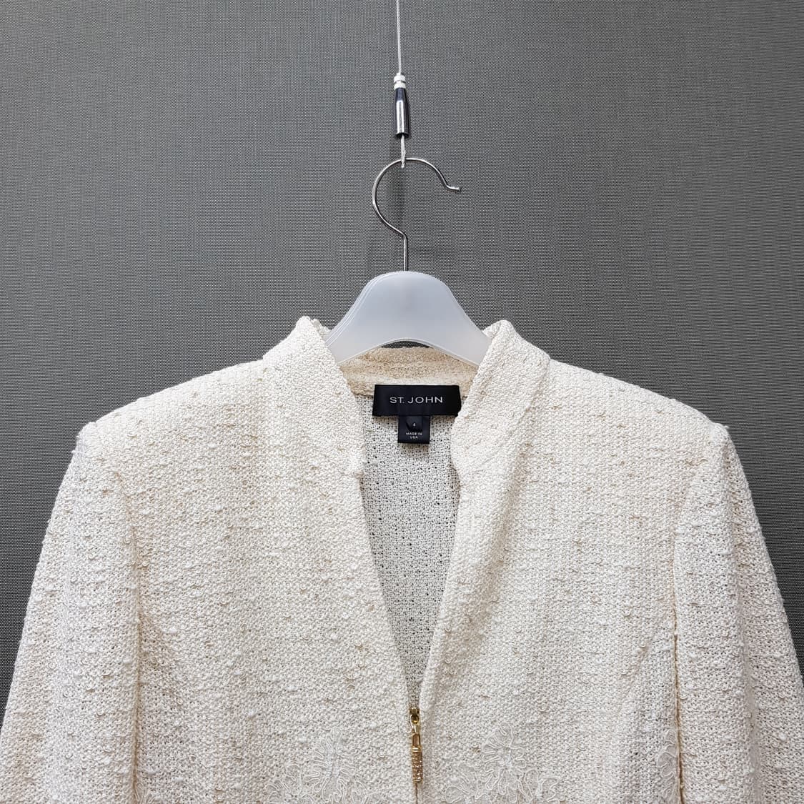 세인트존 STJOHN 부클 니트 자켓  스커트 투피스 세트 4.6사이즈 상품이미지2