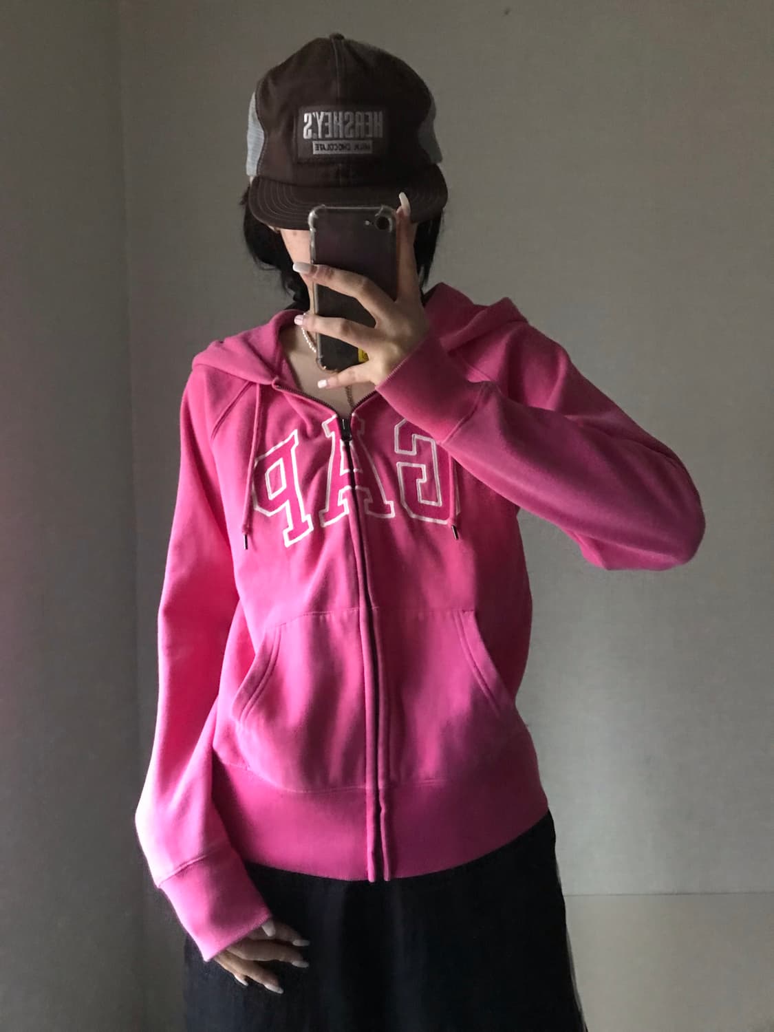 갭 핑크 후드집업 상품이미지2