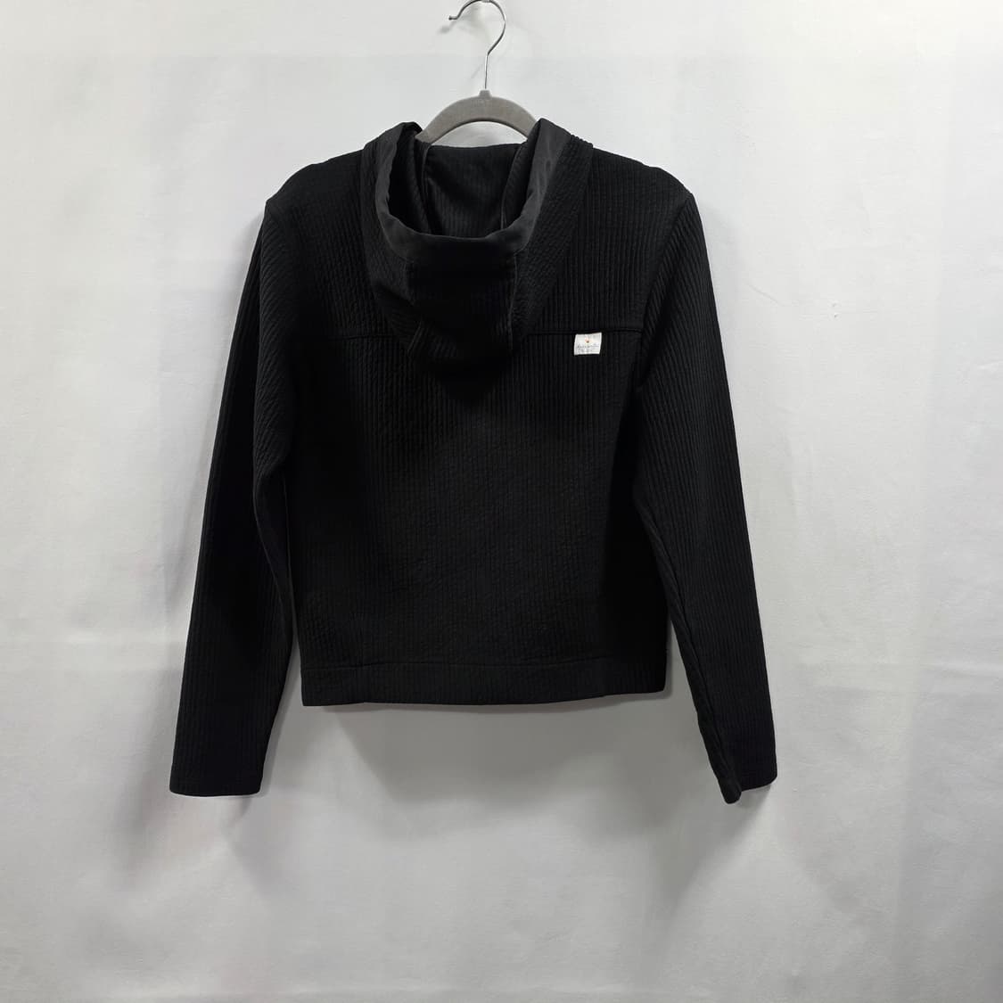 1794 [데상트] 골지 블랙 텍스쳐 후드집업 s 상품이미지2