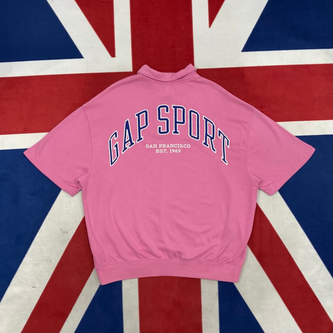 GAP SPORT 반집업 반팔 맨투맨 XL  상품이미지1