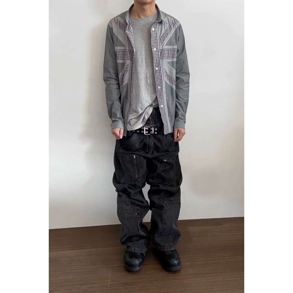 Union Check Panel Shirt 상품이미지1