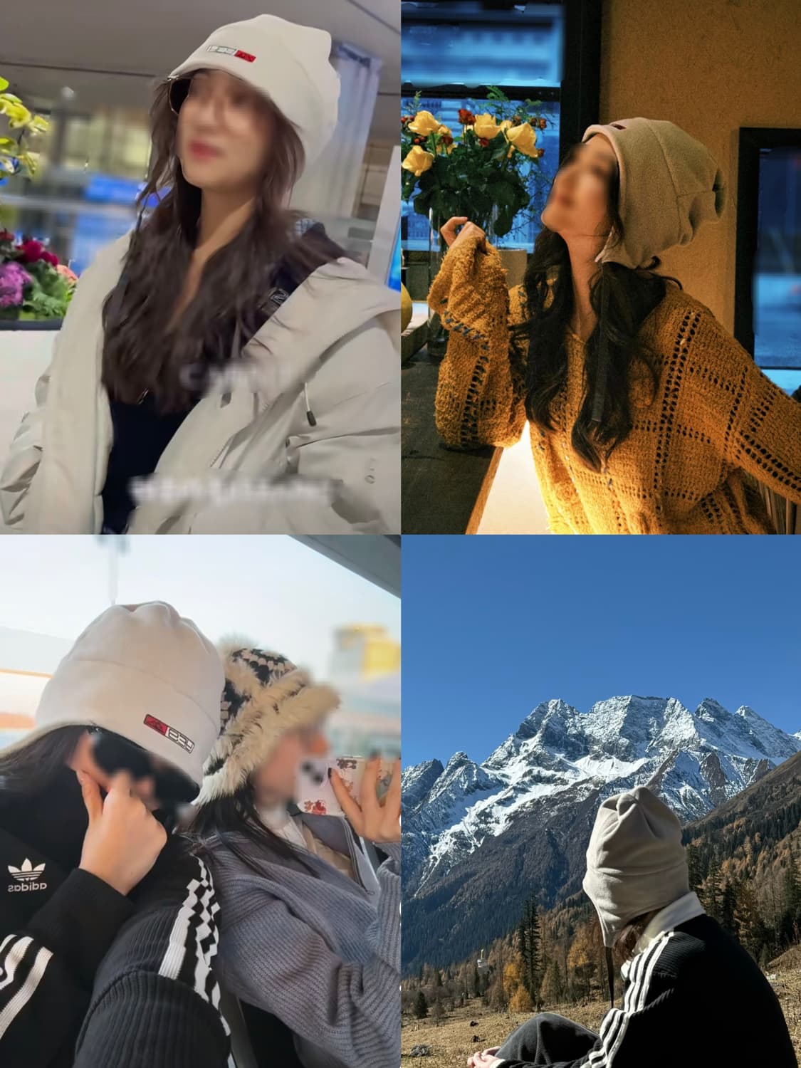 라이트그레이 예스아이씨 이어플랩 제니 비니  상품이미지4