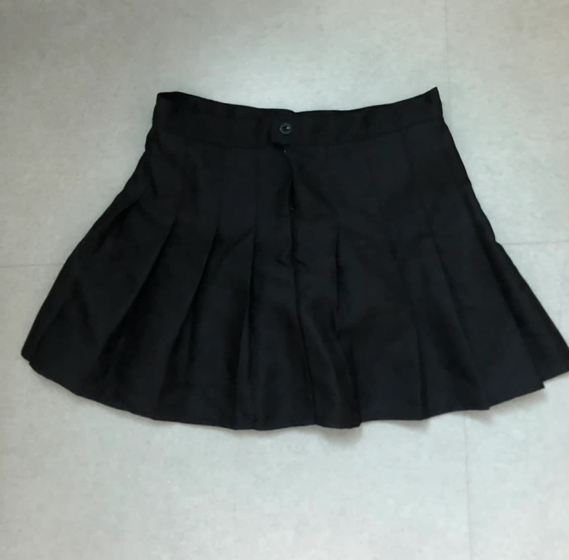 블랙 플리츠 스커트 상품이미지1