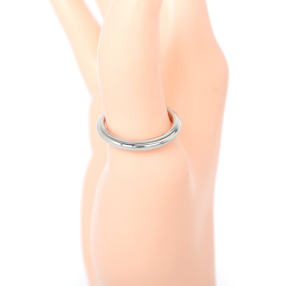 티파니 투게더 밀그레인 밴드링 플래티늄 반지 3MM 10호 상품이미지6