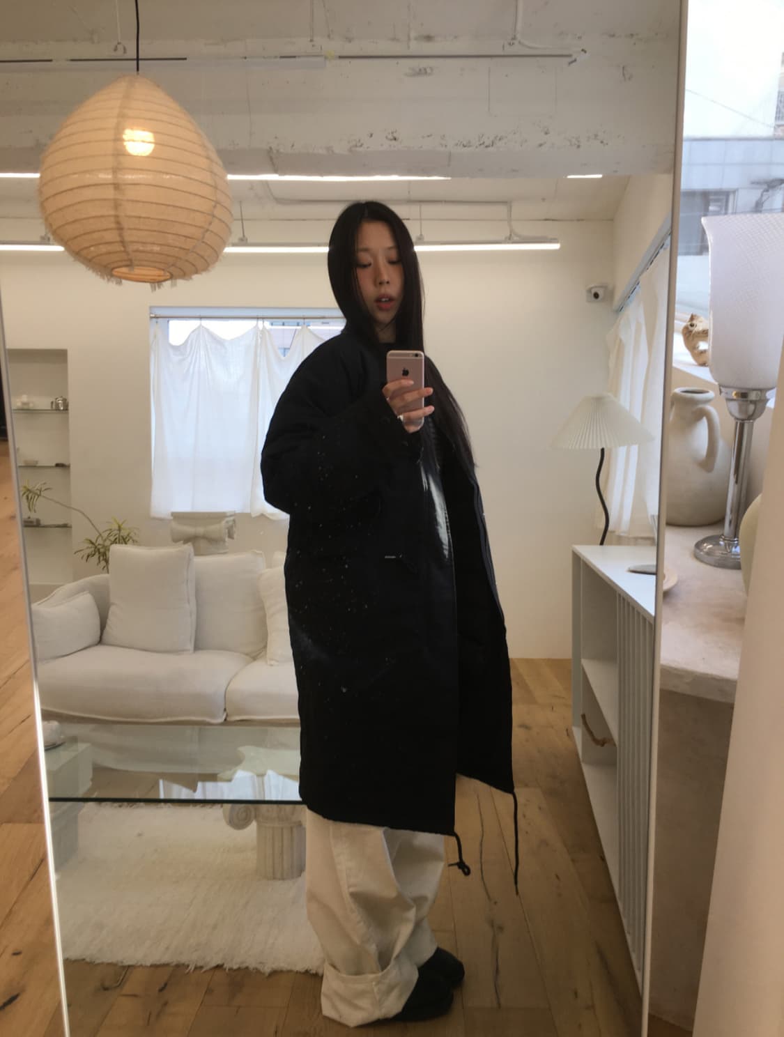 시오아 마켓 롱야상 패딩 상품이미지1