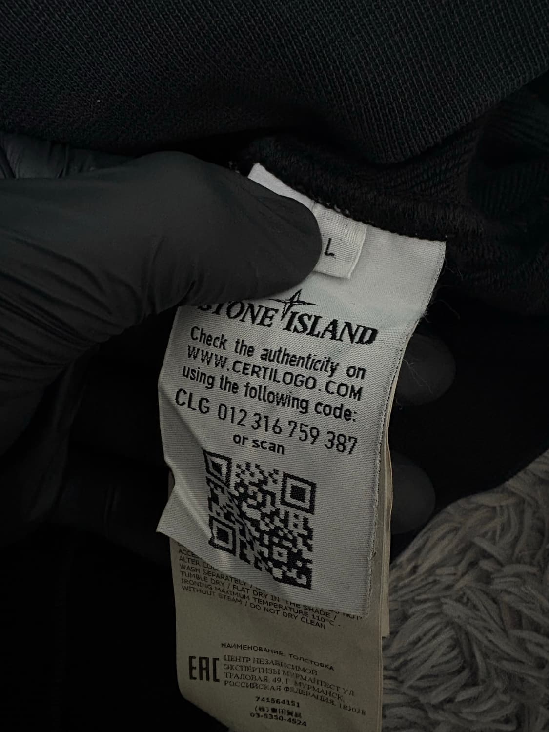 스톤아일랜드 블랙 후드티 상품이미지4