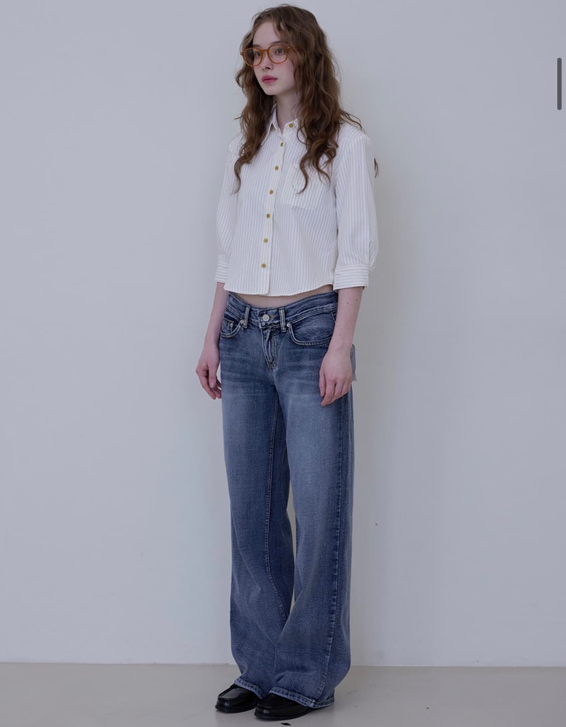 Haint 헤인트 로우라이즈 데님 M SIGNY LOW RISE WIDE 상품이미지3