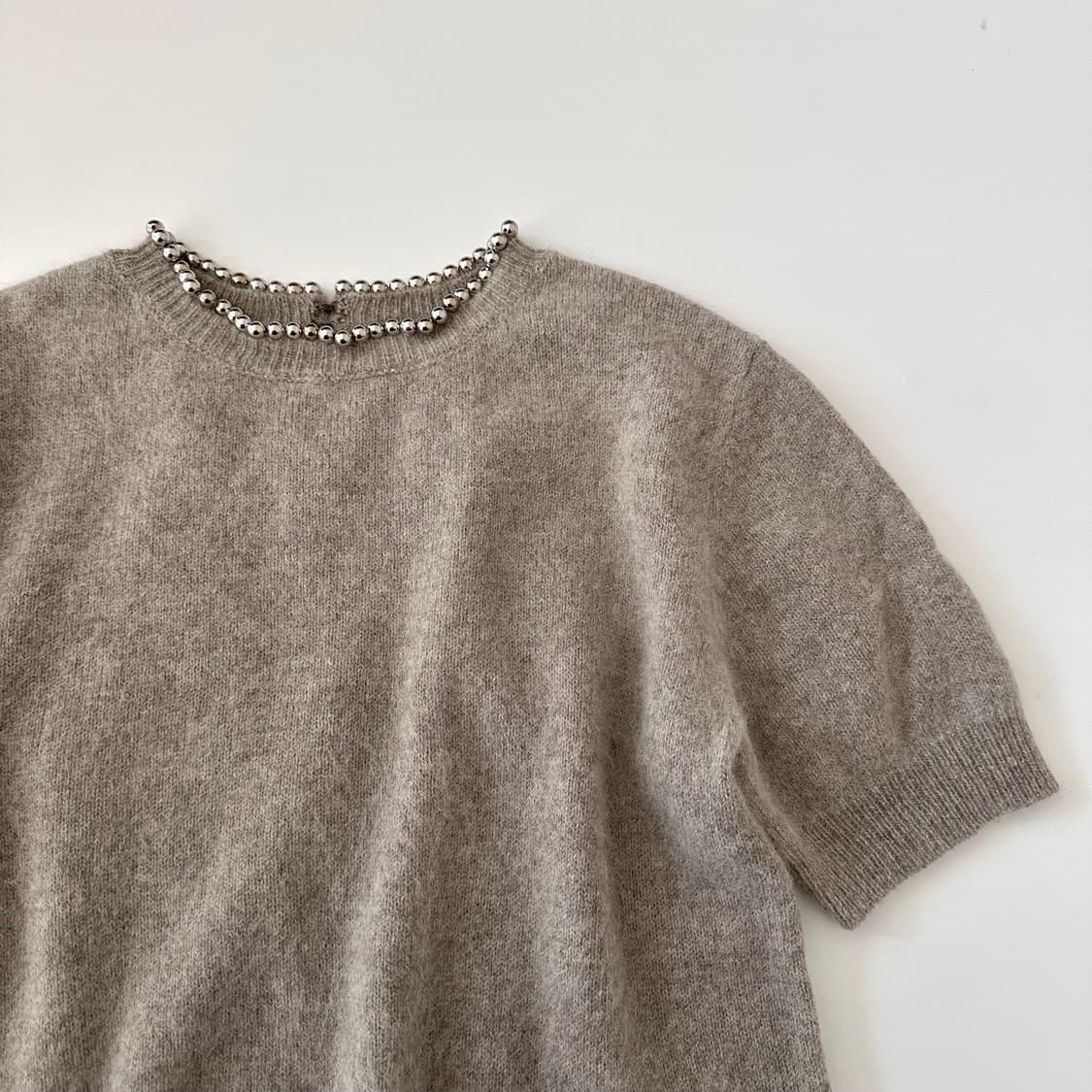 장폴고티에 jean paul gaultier 앙고라 혼방 반팔 니트 상품이미지2