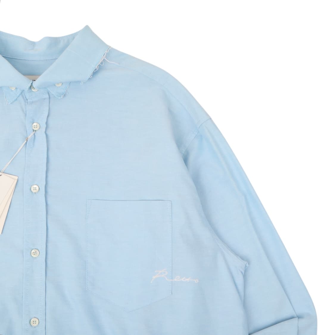 렉토 23ss 볼스 옥스포드 빈티지 셔츠 스카이블루 상품이미지3