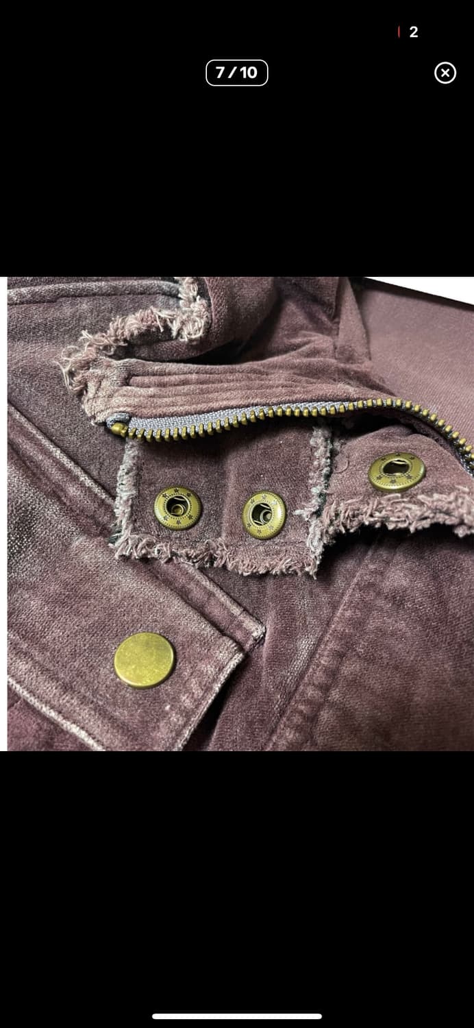 Dark purple velvet 2way hood jacket 상품이미지7