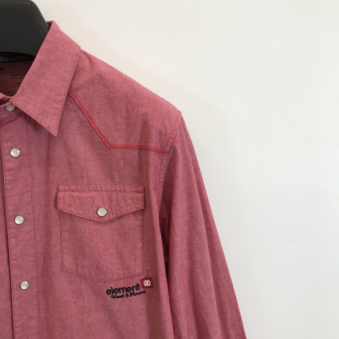 ELEMENT skateborad 00s Y2K 웨스턴 스냅셔츠 [L] 상품이미지2