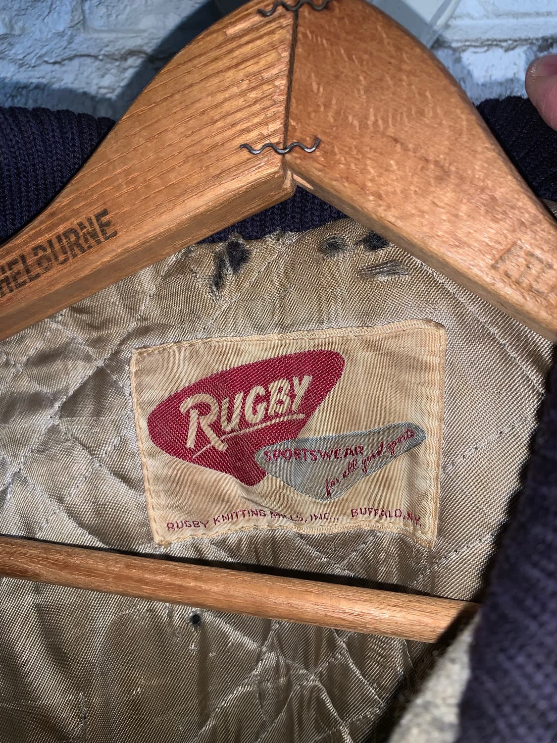 50년대 럭비 스포츠웨어 울 카코트  상품이미지3