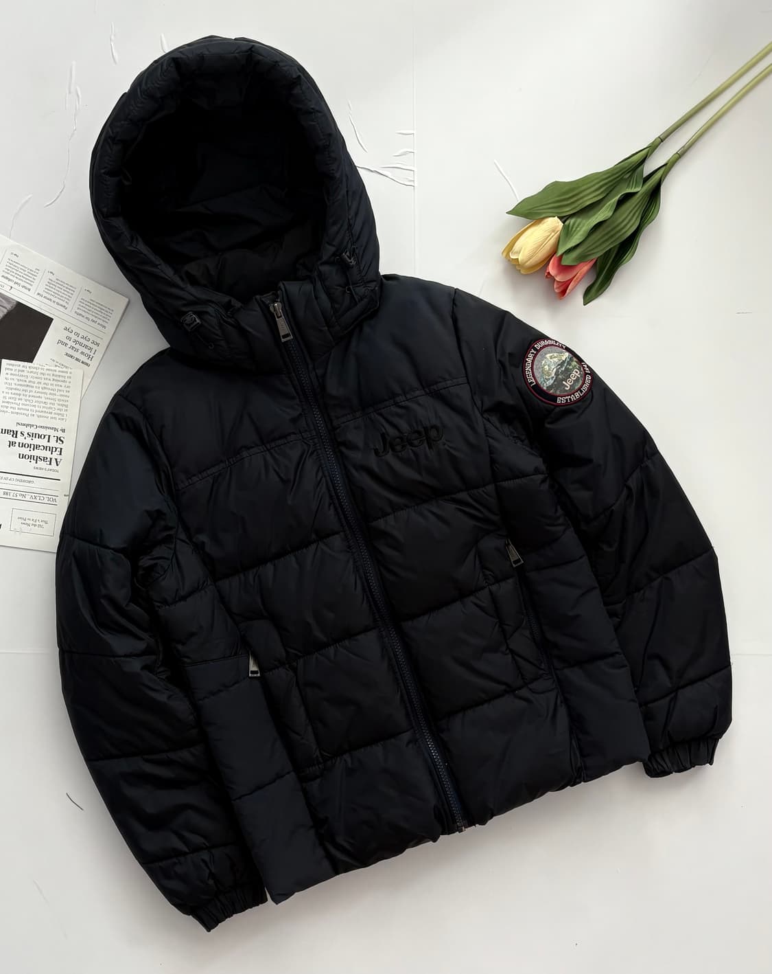 Jeep 지프 네이비 후드 패딩 점퍼 상품이미지1