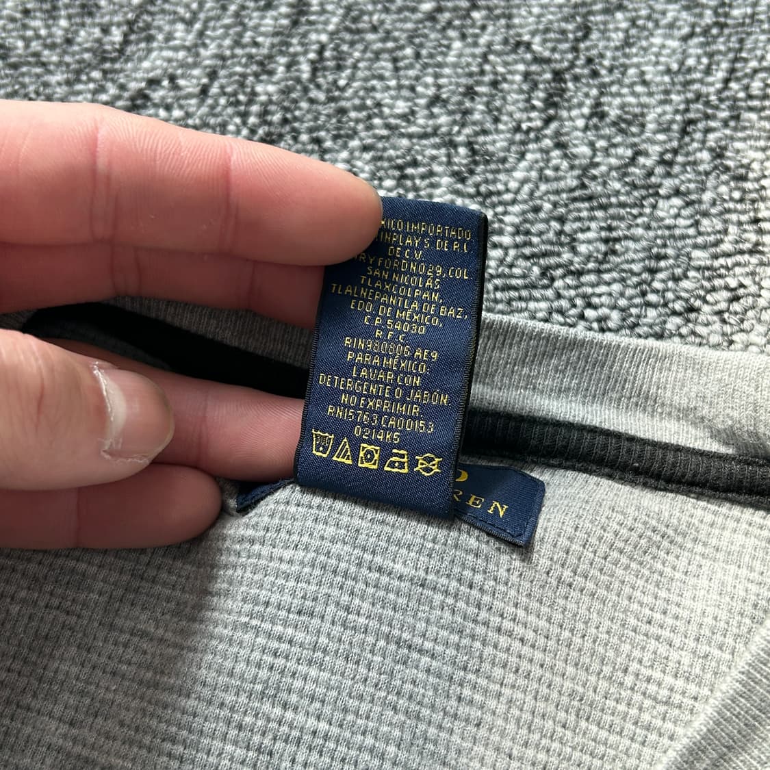 폴로 랄프로렌 그레이 와플티셔츠 상품이미지10