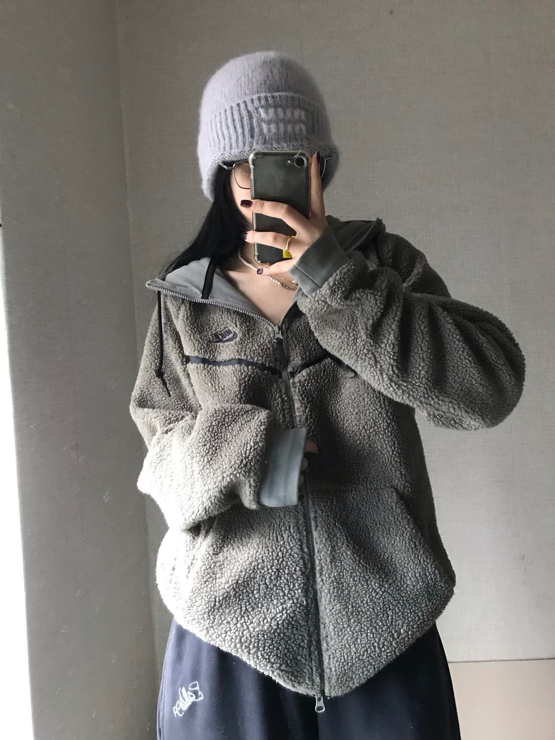 나이키 카키 투웨이 후리스 상품이미지2