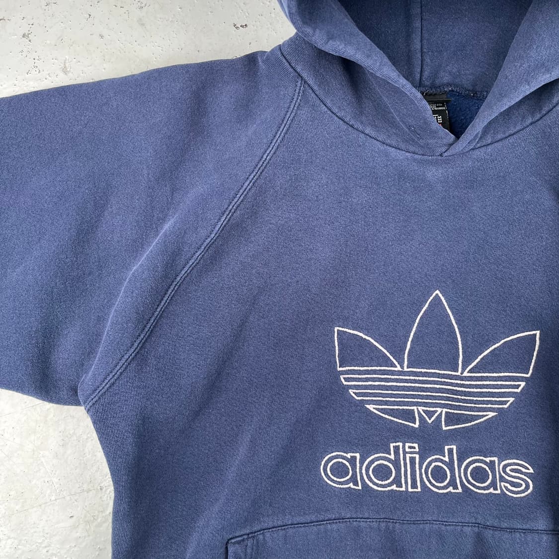 빈티지 아디다스 빅자수로고 후드 네이 상품이미지6