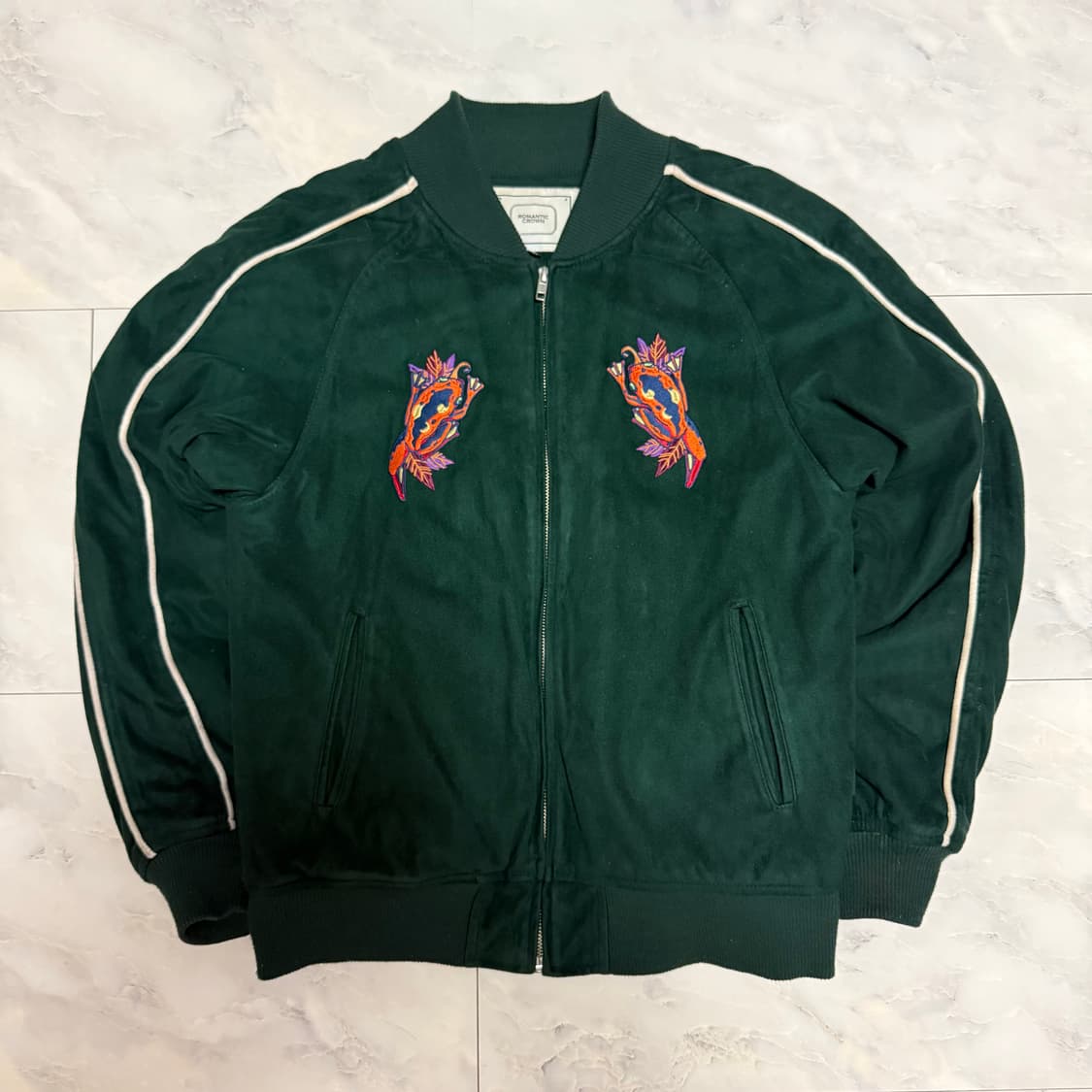 로맨틱크라운 스웨이드 스카잔 그린 상품이미지1