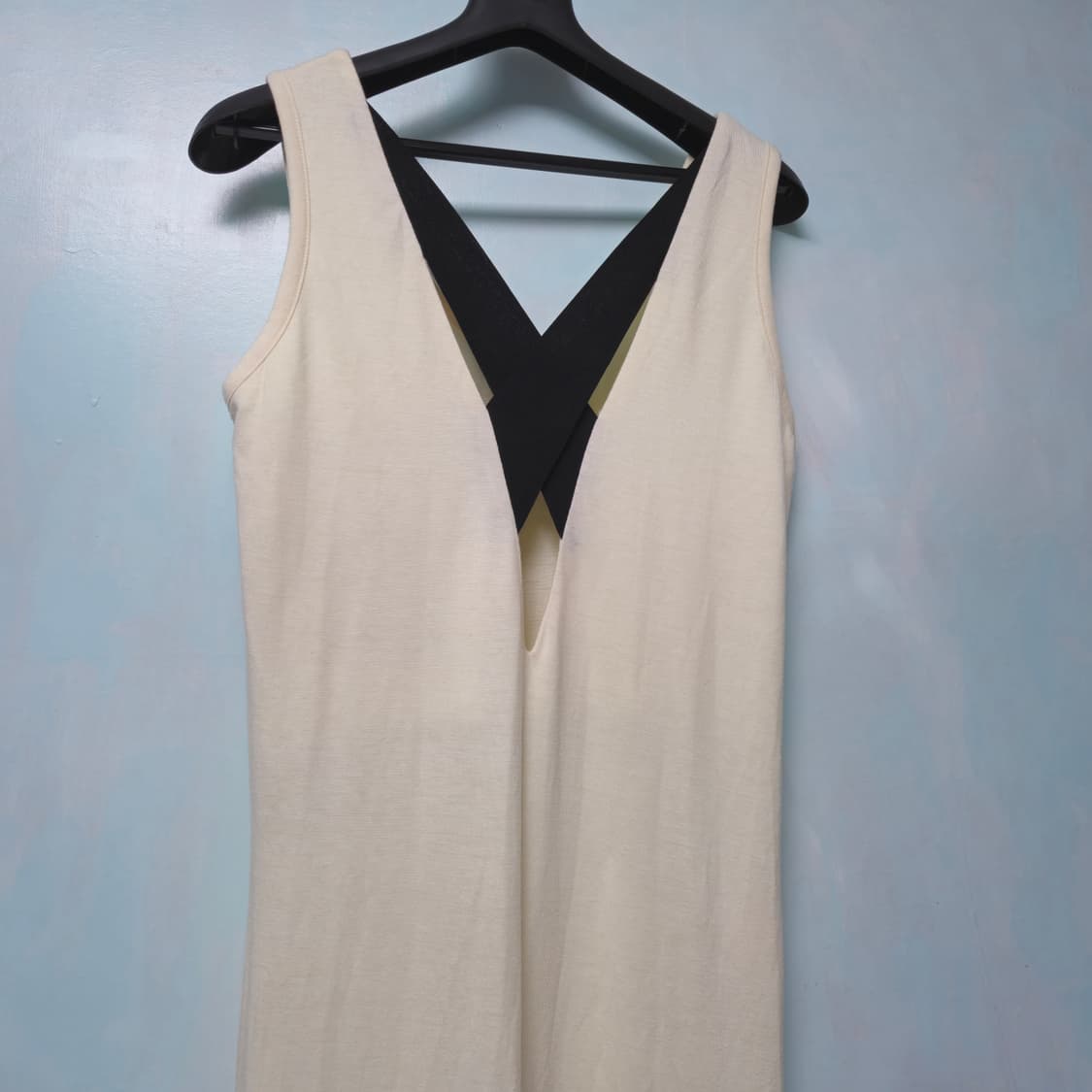 [F] juriano jurrie 아이보리 포켓 끈 민소매 원피스 상품이미지4