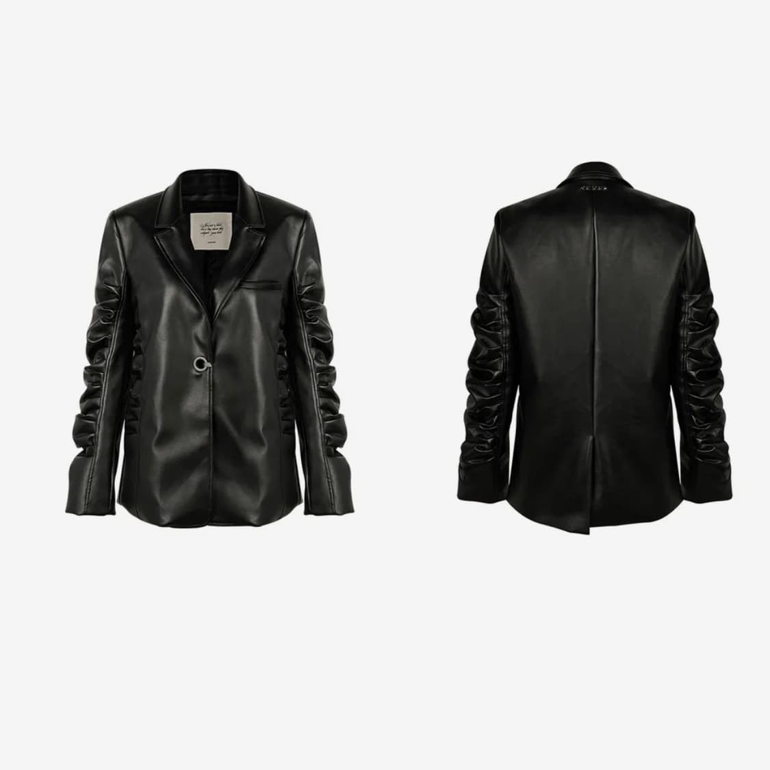 오도어 레더자켓 (Plisse jacket) 상품이미지1