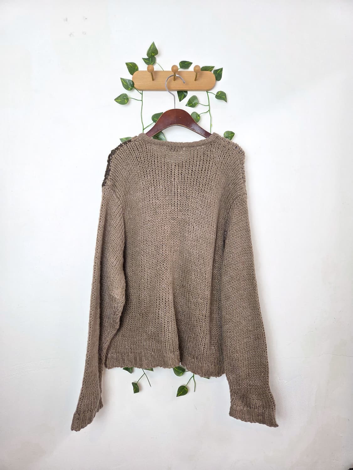 브라운 패턴 가디건 상품이미지4