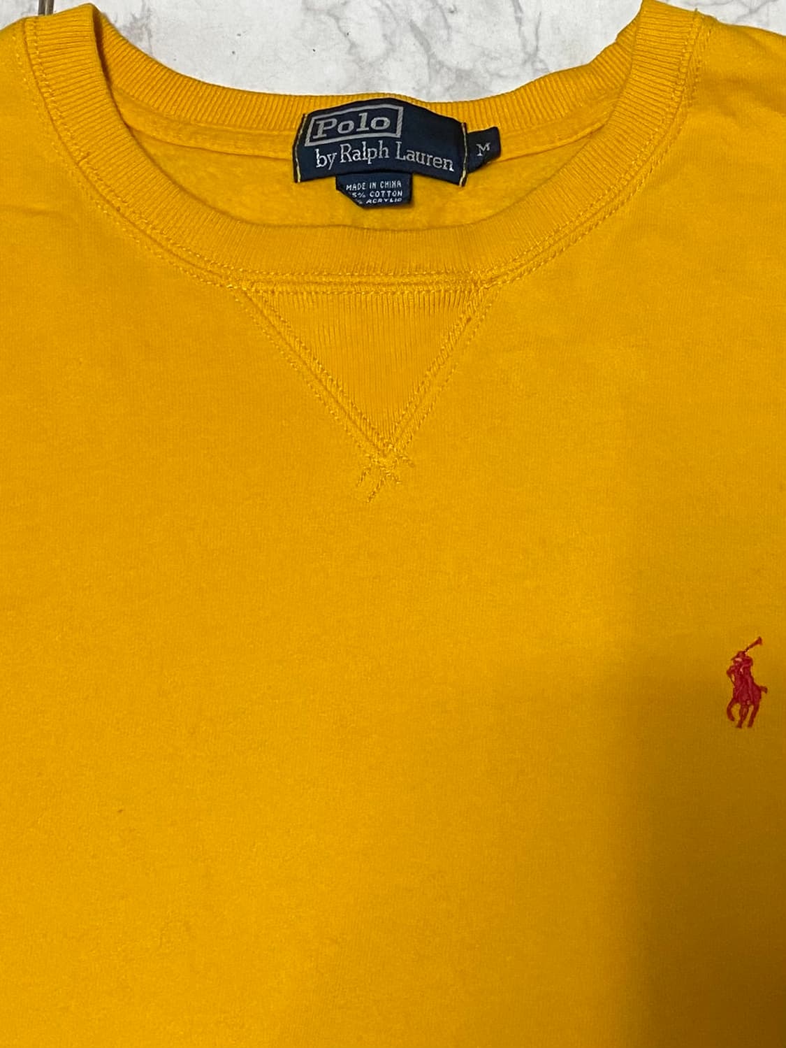 폴로 옐로우 맨투맨티셔츠 105 상품이미지2