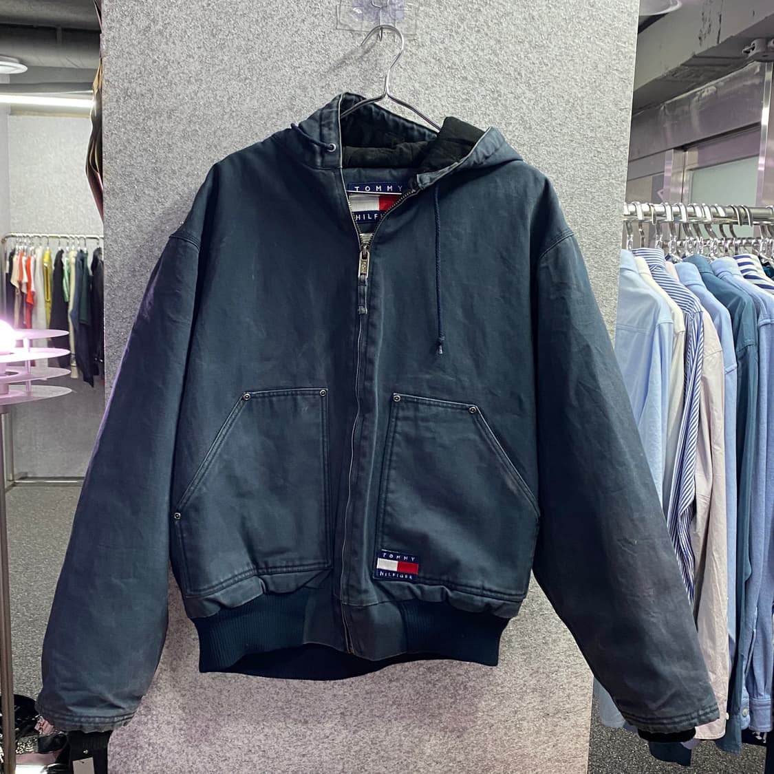 타미힐피거 빅로고 후드 워크자켓 B3285 상품이미지2