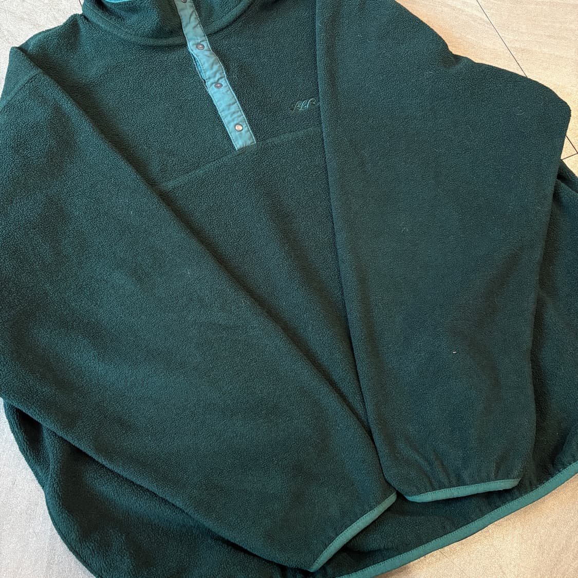 90s L.L.bean 90년대 생산 엘엘빈 그린 신칠라 스냅티 상품이미지10