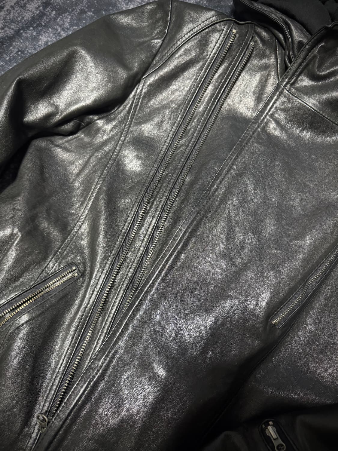 Assassin Hooded Leather Jacket 상품이미지4