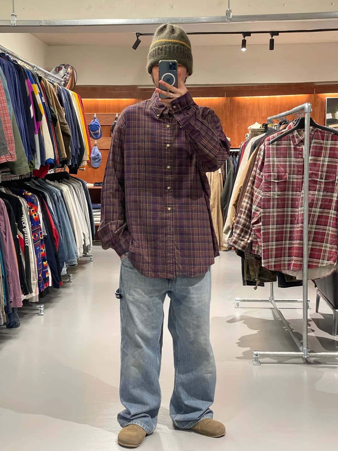 폴로 랄프 로렌 체크 셔츠   상품이미지2