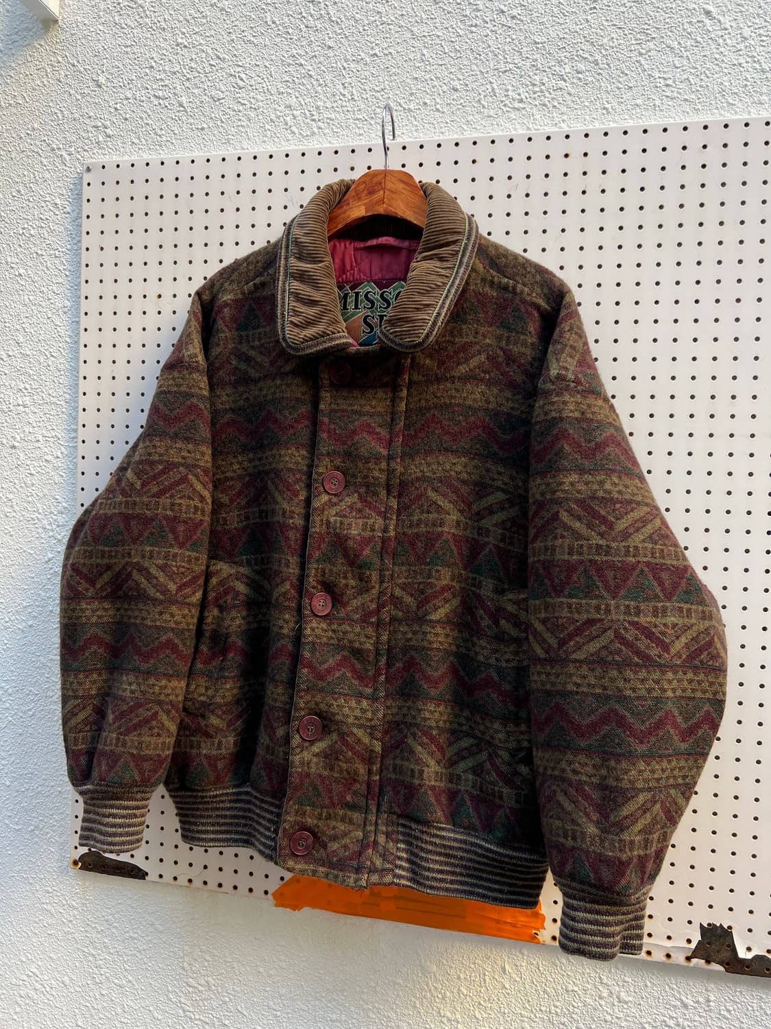 1990s MISSONI SPORT AZTEC CORDUROY 미쏘니봄버 상품이미지5