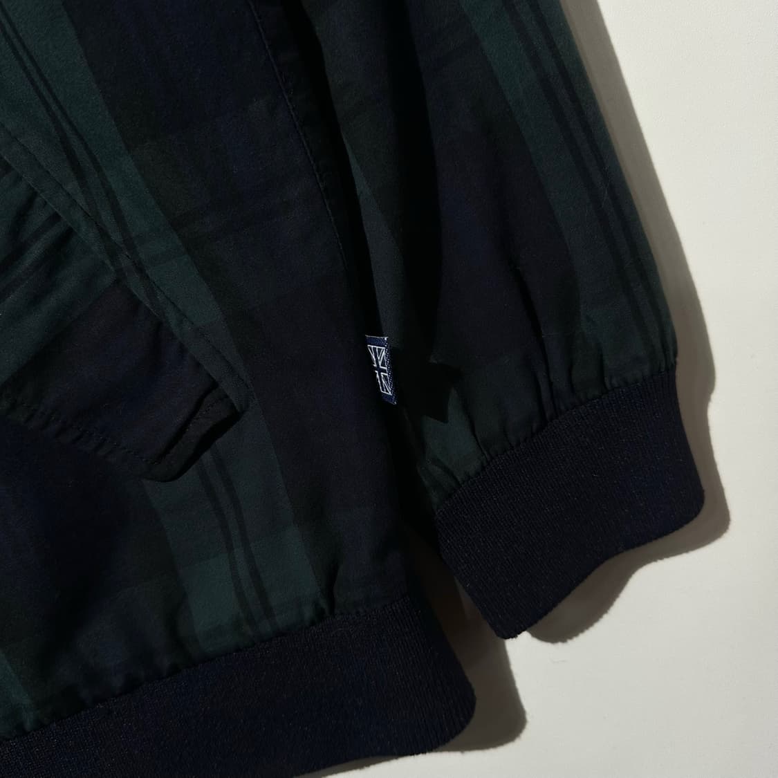 바라쿠타 G9 블랙와치 타탄체크 헤링턴 블루종 자켓 상품이미지7