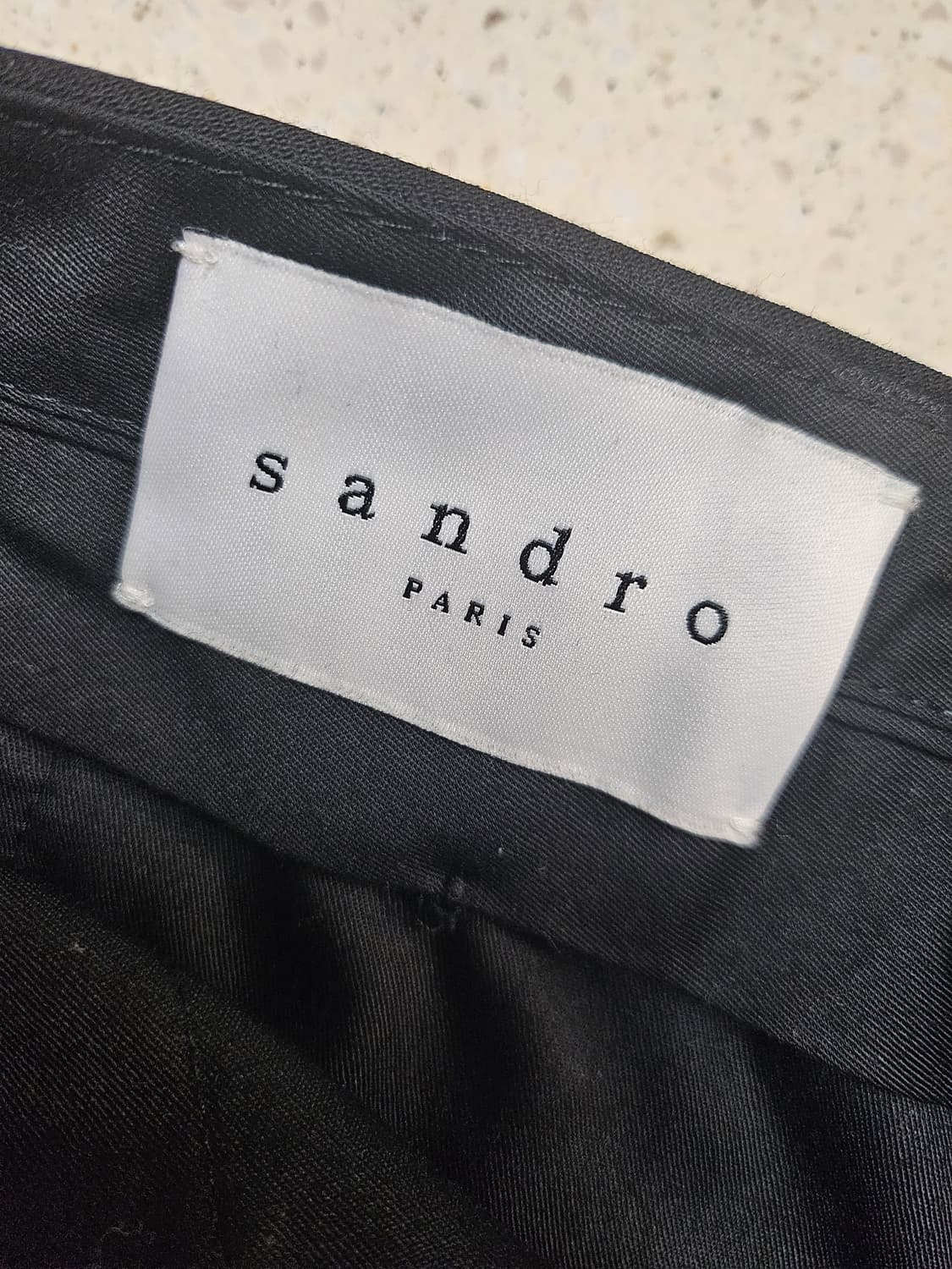 산드로 남성 블랙 슬랙스 44 상품이미지5