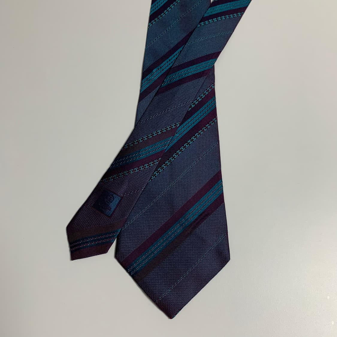 샤넬(CHANEL) 스트라이프 모노그램 명품넥타이 최상급 A 상품이미지3