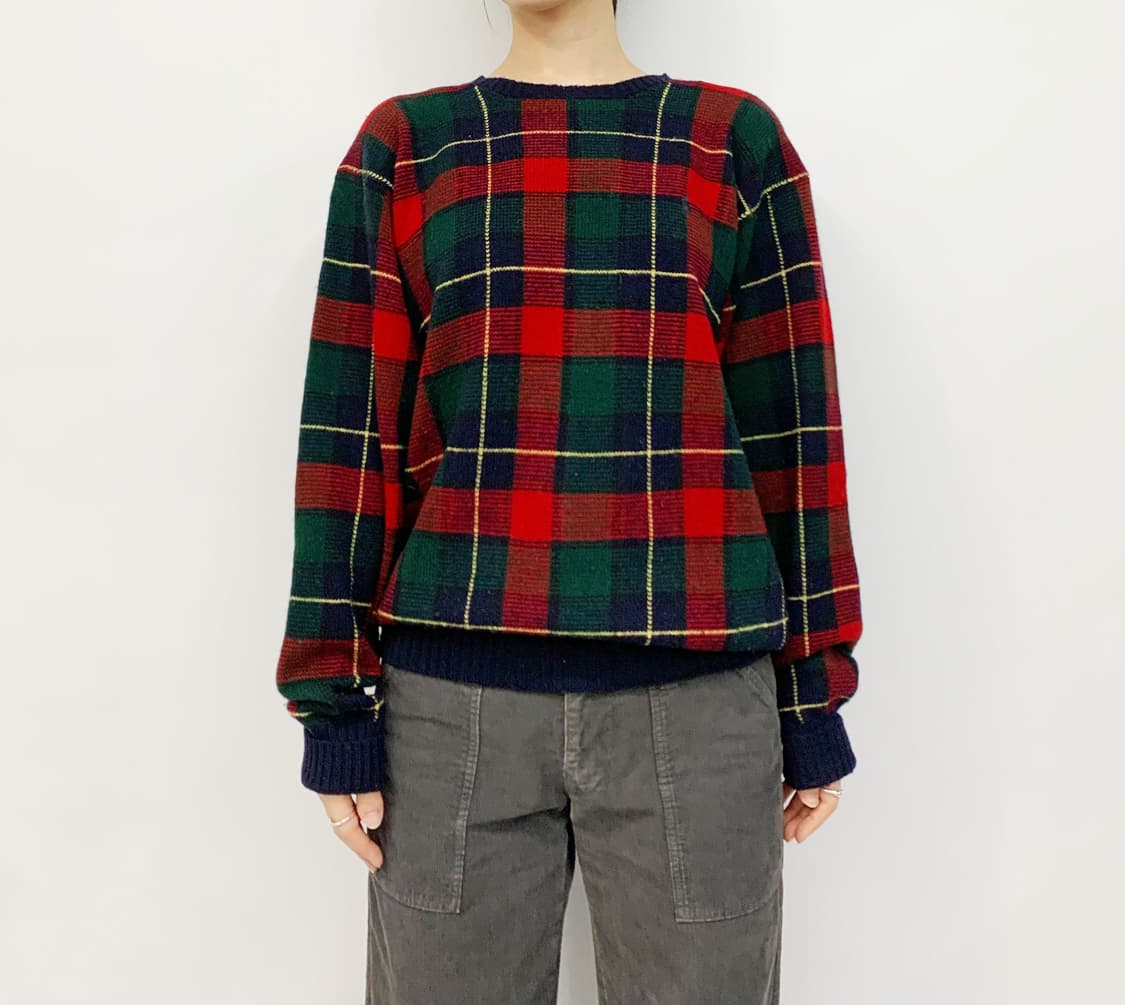 폴로 랄프 로렌 타탄 체크 니트 상품이미지1