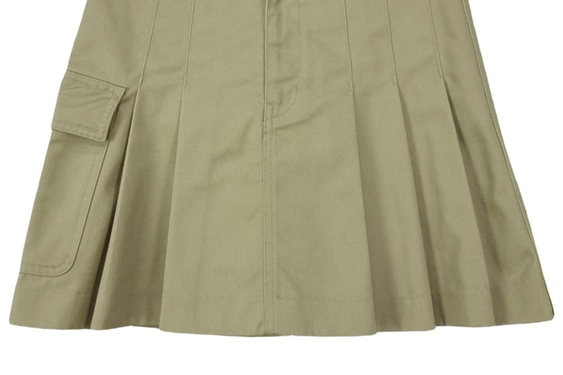 [디키즈] 로우라이즈 카고 포켓 플리츠 미니스커트 베이지 M19833 상품이미지5