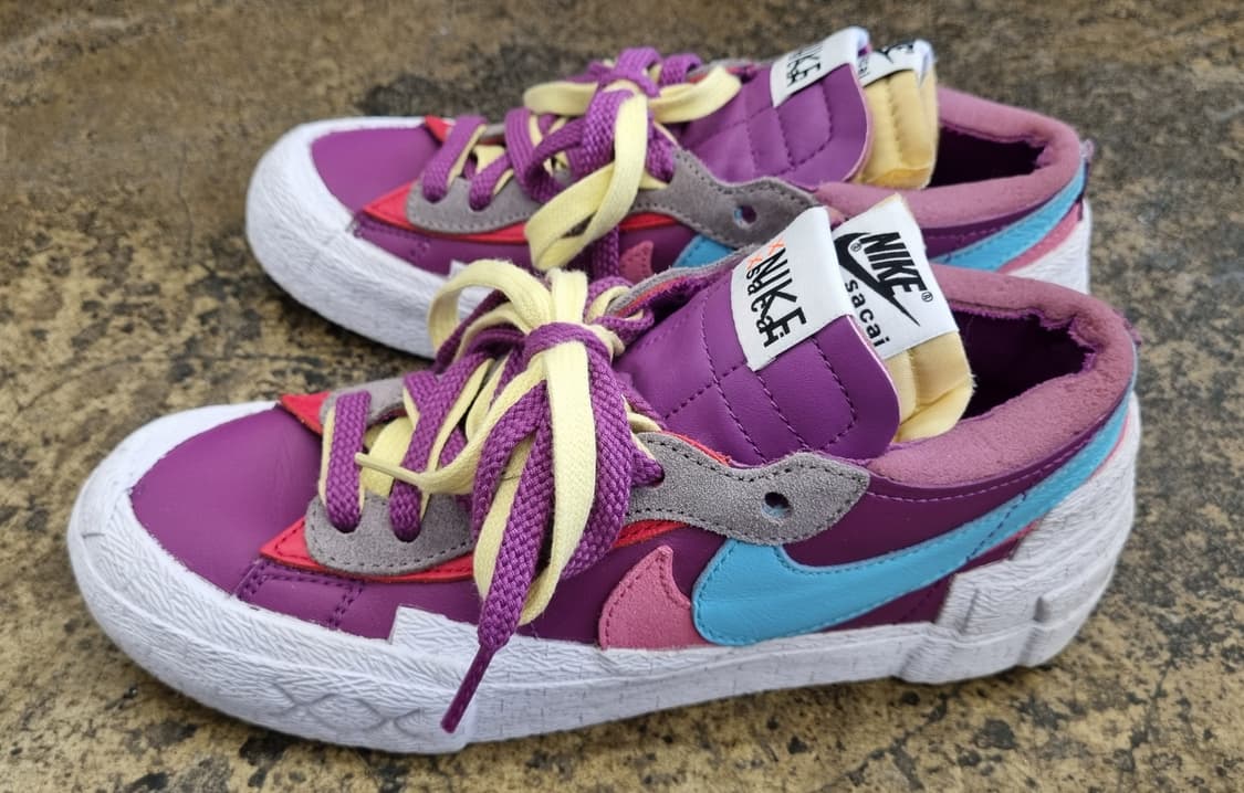 나이키 x 사카이 x KAWS 블레이저 로우 '퍼플 더스크' 상품이미지1