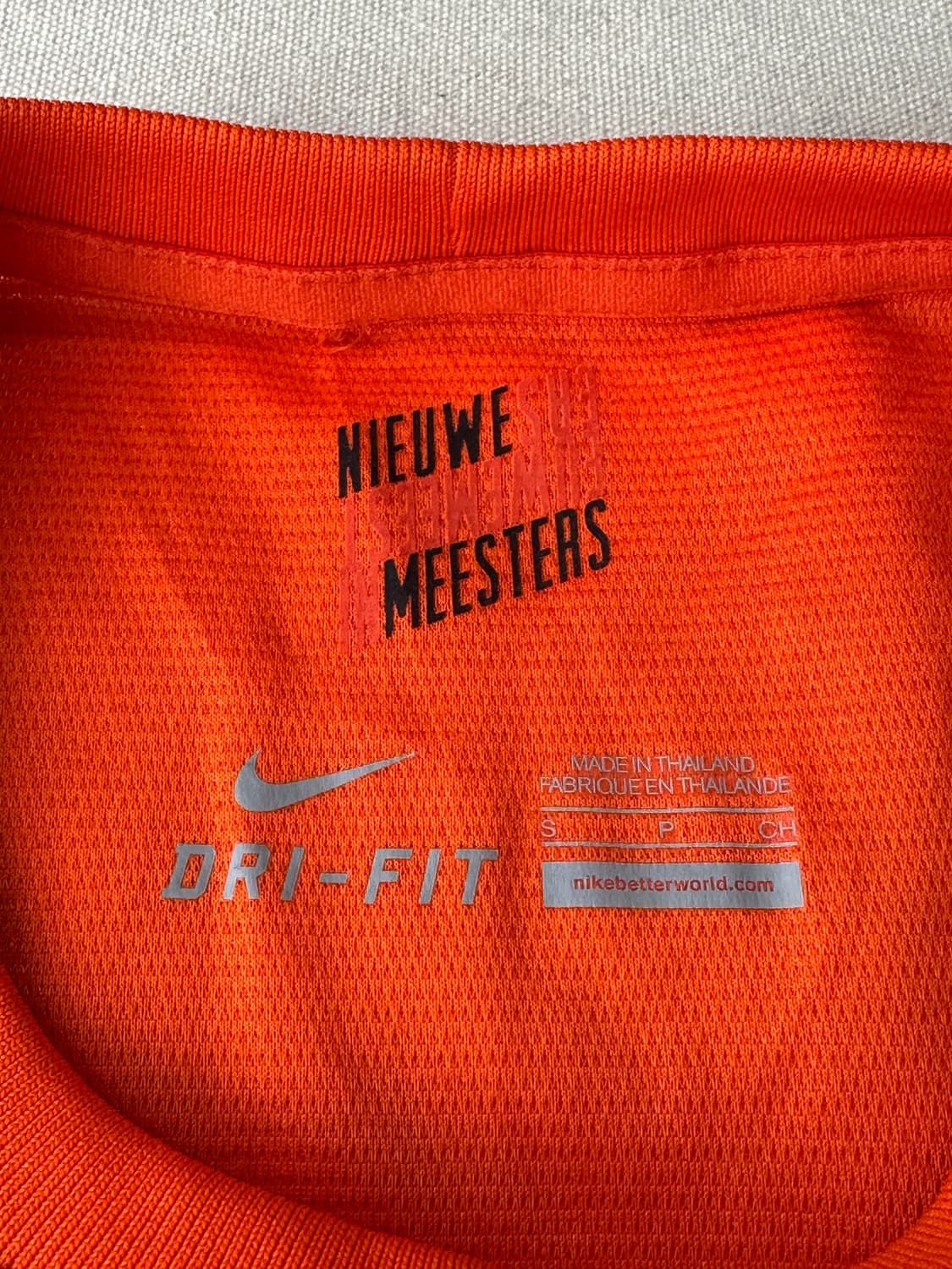 나이키 네덜란드 축구 국가대표 KNVB 오렌지 트레이닝 반팔티 S 상품이미지6