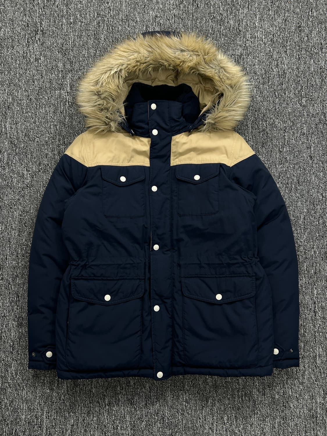 노스페이스 화이트라벨 구스다운 베이지 패딩 M  상품이미지3