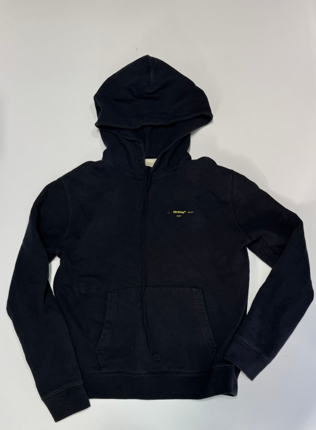 정품!! 오프화이트 블랙 애로우 후드티 M 상품이미지2
