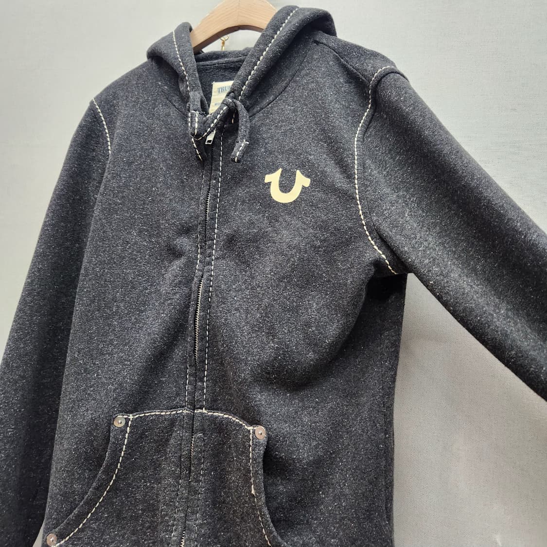 트루릴리전 시그시처 로고 스트치 디테일 후드집업 M(M) 상품이미지3