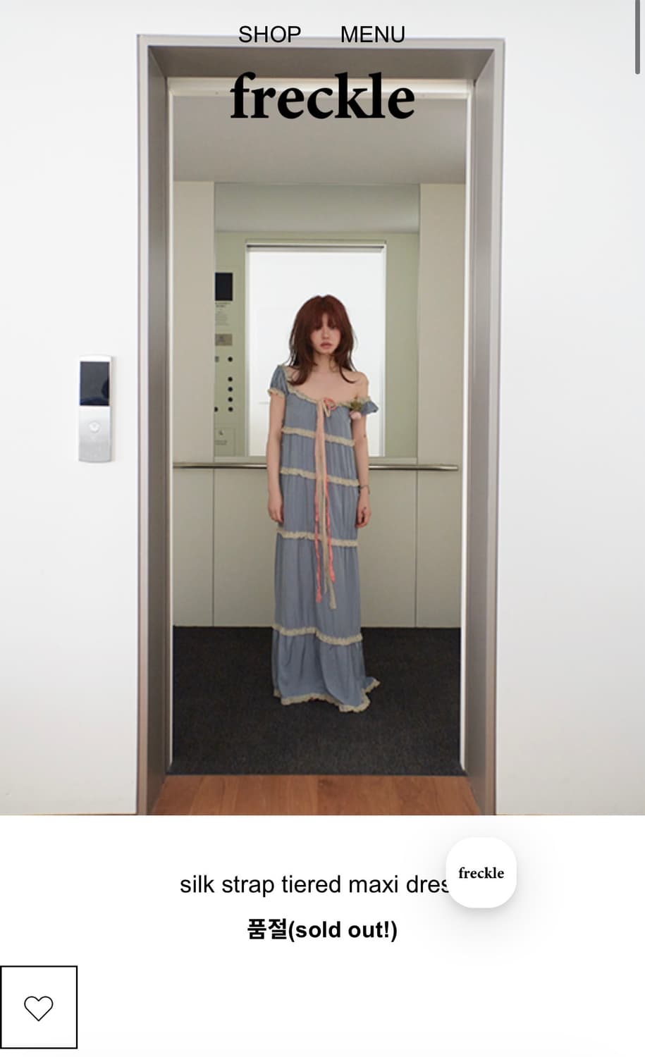 프레클 silk strap tiered maxi dress 상품이미지1