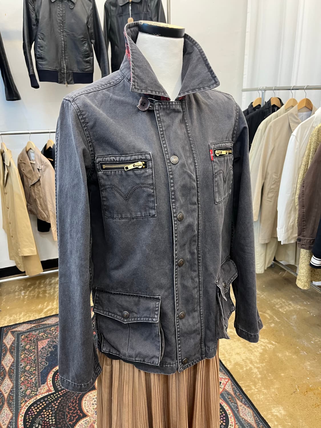 리바이스 레드루프 필드 자켓 블랙 상품이미지1