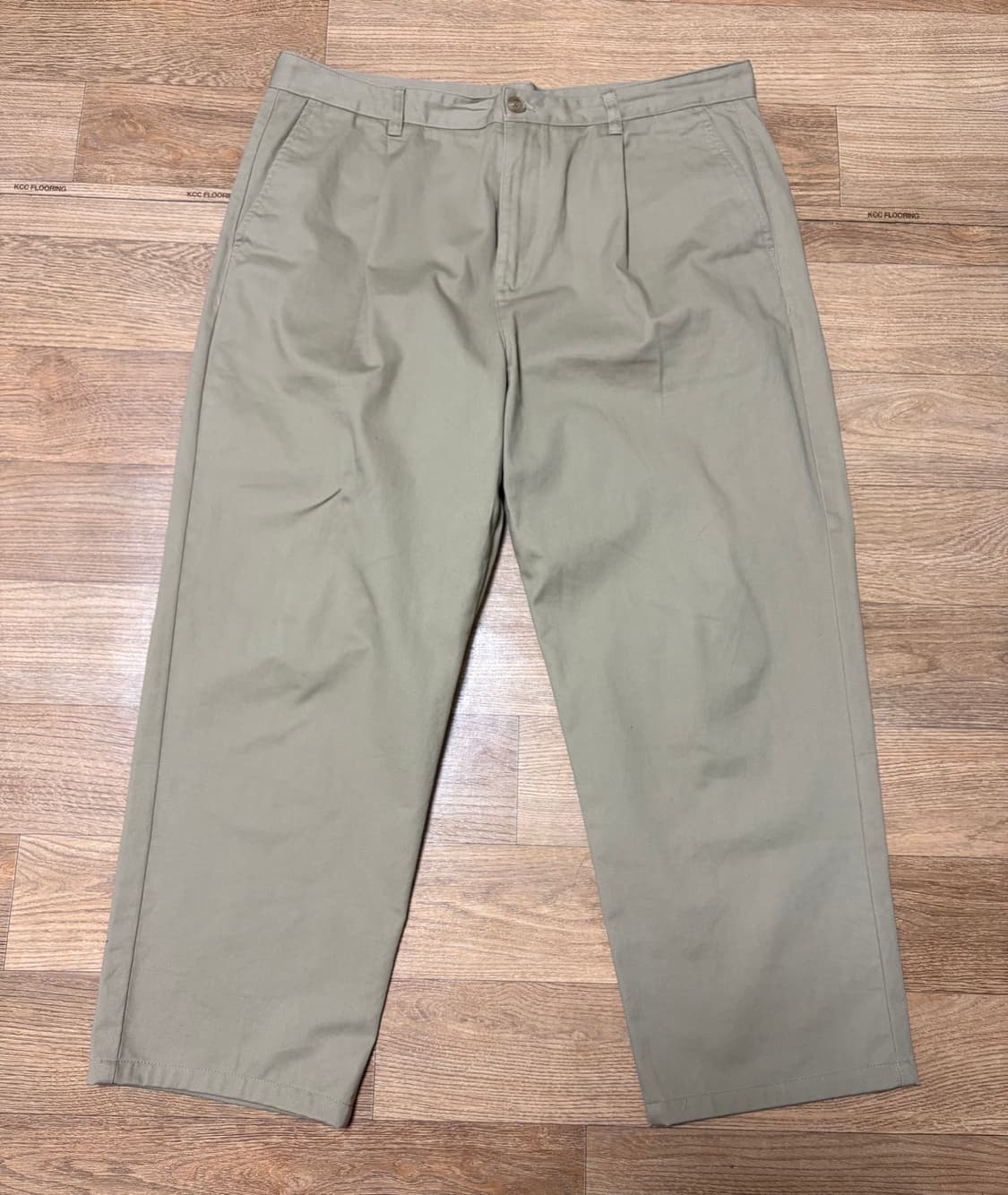 36)무신사 원턱 레귤러 치노팬츠 베이지 상품이미지1