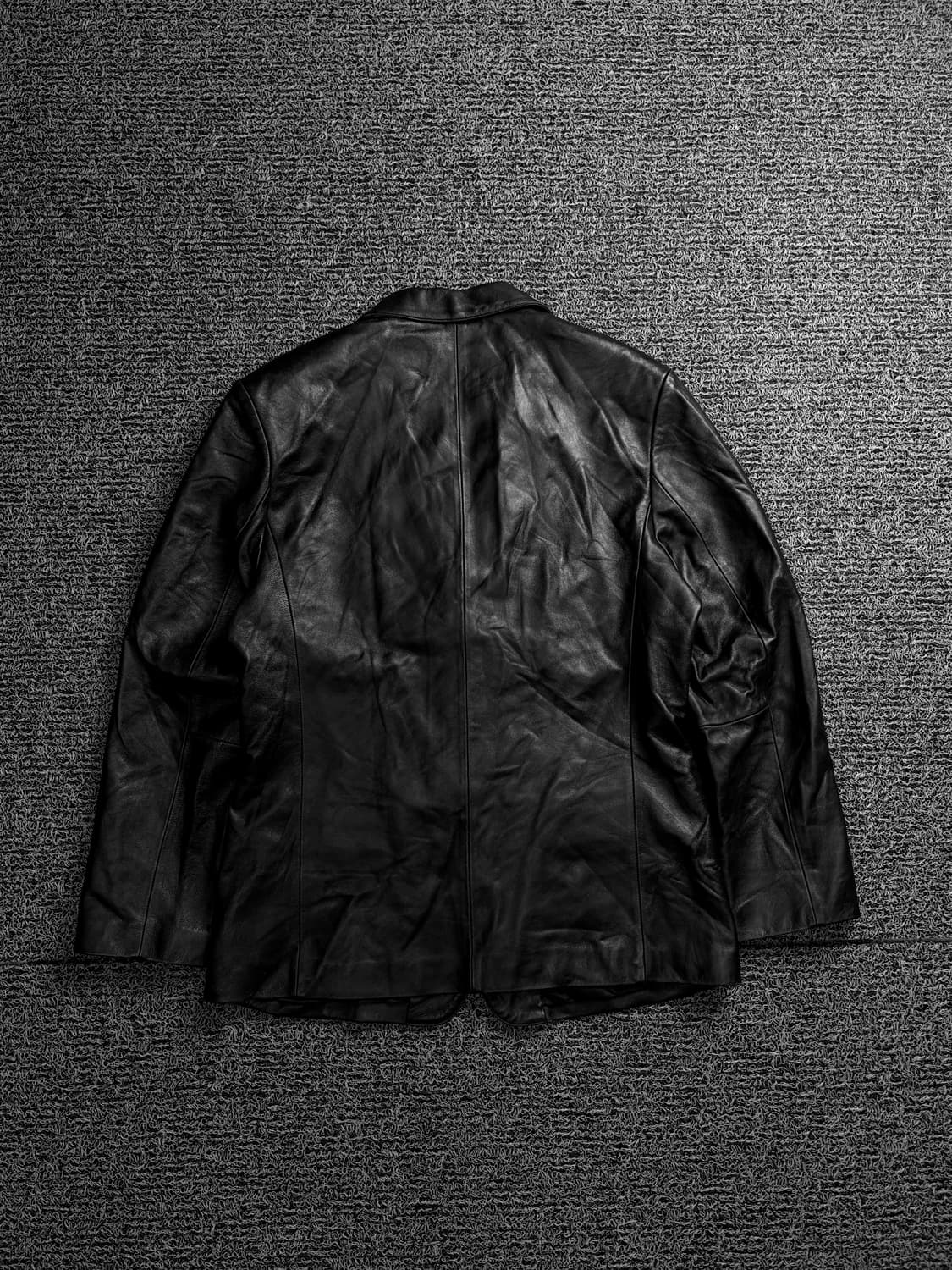 아카이브 빈티지 램스킨 블레이저 레더 자켓 블랙 1506 상품이미지4