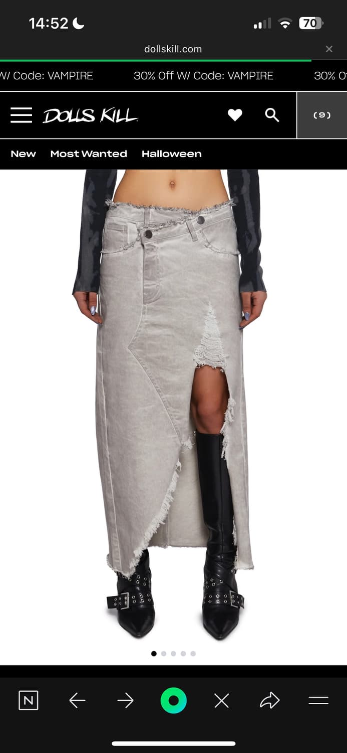 Digital Mix Midi Skirt 상품이미지1