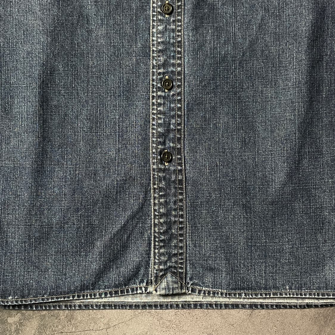 LANDS' END 빈티지 코튼 데님 셔츠 A00629 상품이미지4