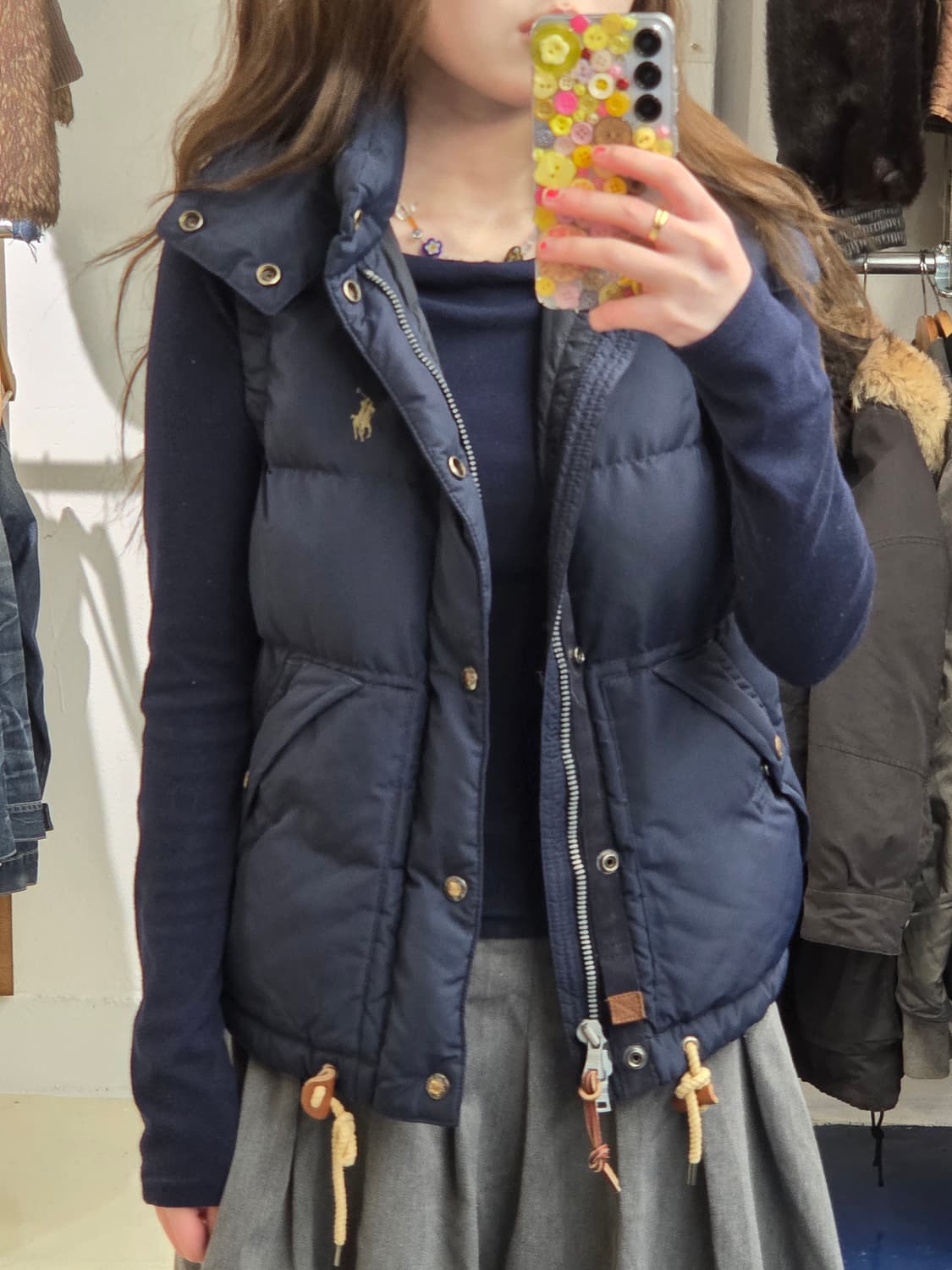 PRL 폴로 랄프로렌 후드 패딩 베스트 상품이미지3