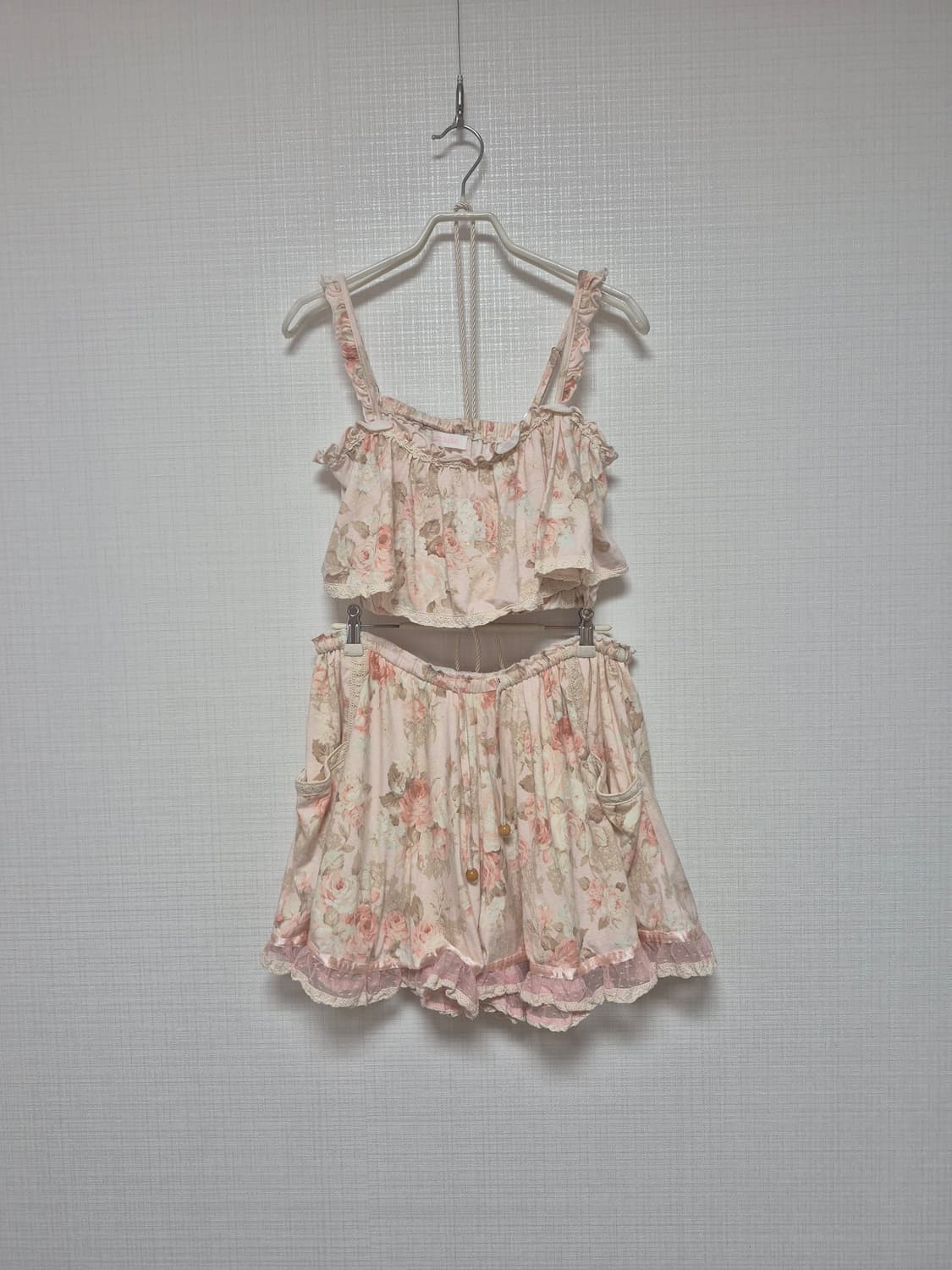 리즈리사 수선템 핑크 플로럴 스카팡 상품이미지3