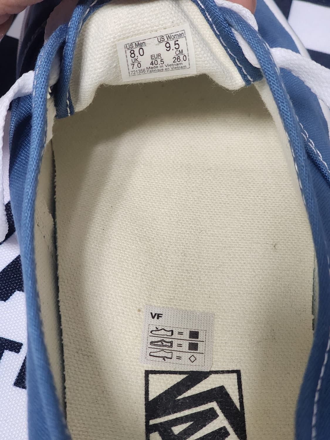 반스 어센틱 스카이블루 260mm 상품이미지4